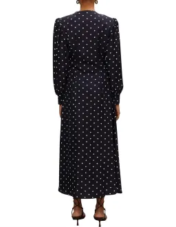 Rohe Claudia Long Length Buttoned Midi Dress Polka Dot Size 8 for rent on The Volte - image 3