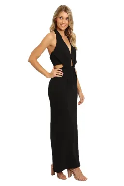 Nicholas Bandage Halter Plunge Gown in Black Size 10 for rent on The Volte - image 4