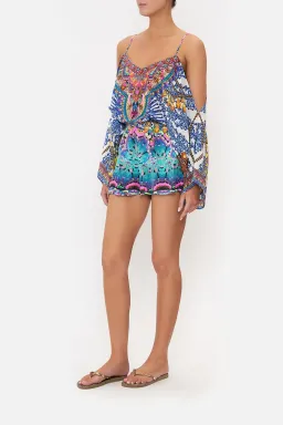 Camilla Drop Shoulder Playsuit Lucky Charms Size S/ Au 10 for rent on The Volte - image 3