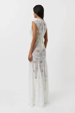 Camilla Marc Angelo Lace Dress White Size 6 for rent on The Volte - image 3