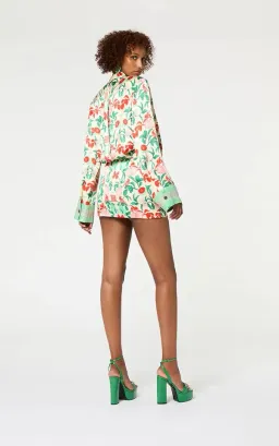 Muma World Pomelo Illustrated Shirt Mini Dress Multi Size M / AU 8-10 for rent on The Volte - image 3
