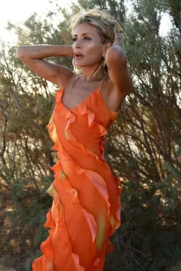 Rat & Boa Rio Maxi Dress Orange Size L / AU 12 for rent on The Volte - image 1