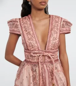 Zimmermann Matchmaker Structured Mini Dress Pink Bandana Size 0 / AU 8 for rent on The Volte - image 2