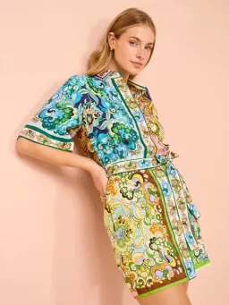 Alemais - Dreamer Mini Dress Multi - Size 16 for rent on The Volte - image 4