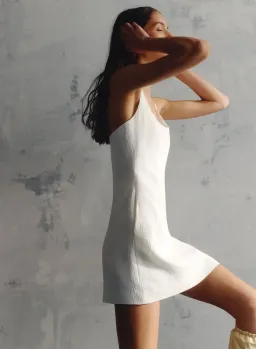 Anna Quan Riona Mini Dress Cream Size 8 for rent on The Volte - image 6