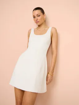 Anna Quan Riona Mini Dress Cream Size 8 for rent on The Volte - image 1