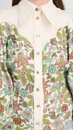 Alemais - Isabella Panel Midi Dress Floral - Size 10 for rent on The Volte - image 2