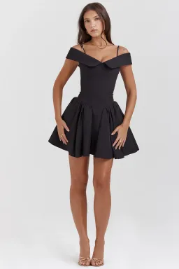 House of CB Elida Mini Dress Black Size S/ AU 8 for rent on The Volte - image 1