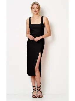 Bec & Bridge Hibiscus Islands Midi Dress in Navy Size AU 6 for rent on The Volte - image 1