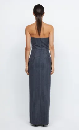 Bec & Bridge Pine Strapless Maxi Dress Charcoal Print Size 8 for rent on The Volte - image 2
