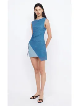 Bec & Bridge Hayden Asymmetric Mini Dress Blue Size AU 6 for rent on The Volte - image 1