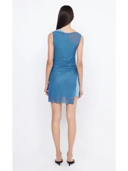 Bec & Bridge Hayden Asymmetric Mini Dress Blue Size AU 6 for rent on The Volte - image 3