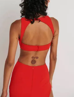 Effie Kats Eniko Gown Red Size S / AU 8 for rent on The Volte - image 3