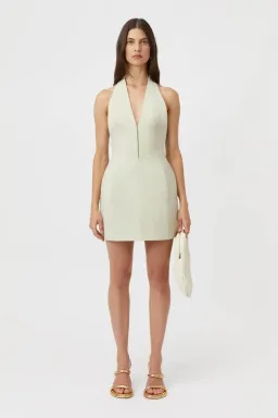 Camilla and Marc Petra Mini Dress Pistachio Grey Size 8 for rent on The Volte - image 4