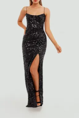 Nookie Confetti Gown in Black Size 8 for rent on The Volte - image 2