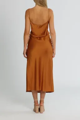 Clea Estelle Slip Dress in Copper Size 12 for rent on The Volte - image 3