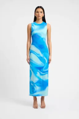 Kookai Haven Maxi Dress Blue Size 8  for rent on The Volte - image 1