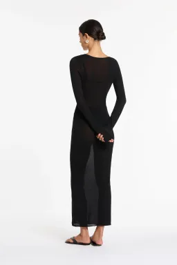 Sir The Label Black Eva Knit Dress Black  Size 3/12 AU for rent on The Volte - image 3