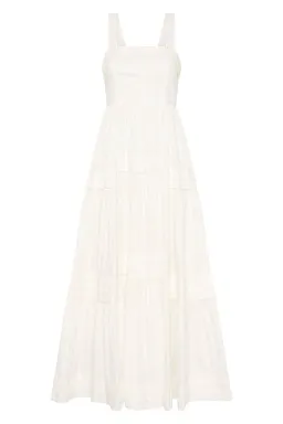 Aje Sophie Tiered Midi Dress Ivory Size 16 for rent on The Volte - image 5