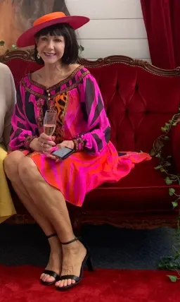 Camilla Off Shoulder Silk Short Dress Always Change Your Spots Print Size S / AU 10 for rent on The Volte - image 3