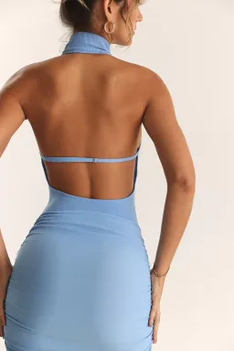 House of CB Anura Soft Blue Knit Halter Dress Blue Size S / AU 8 for rent on The Volte - image 5