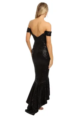 Portia and Scarlett Diamond Gown in Black Size 8 for rent on The Volte - image 3