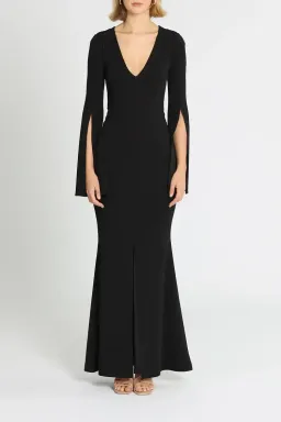 Pasduchas Amaryllis Gown in Black Size 8 for rent on The Volte - image 1