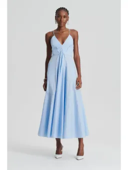 Scanlan Theodore Parachute Dress Tinted Blue Size AU 6 for rent on The Volte - image 1