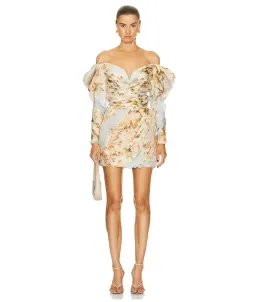 Zimmermann Luminosity Drape Mini Dress Size 0P / AU 6 for rent on The Volte - image 5