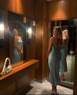 Bec & Bridge Moondance Strapless Dress Sea Spray Size 6 for rent on The Volte - image 4