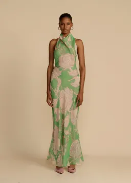Arcina Ori Josefine Dress Green Floral Size 8 for rent on The Volte - image 1