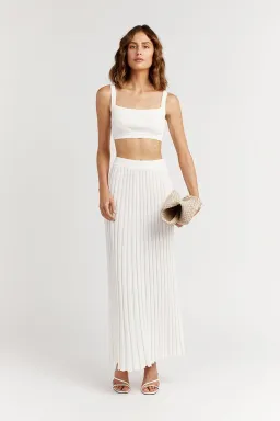 Dissh Ollie Rib Knit Set White Size 8 for rent on The Volte - image 1