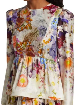 Zimmermann The Prima Tiered Gown in Floral Print Size 3 / AU 14 for rent on The Volte - image 3