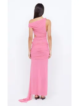 Bec & Bridge Kailani Asym Dress Grapefruit Pink Size AU 6 for rent on The Volte - image 3