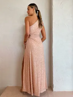 Sonya Nour Gold Sequins Dress Gold Size 8 for rent on The Volte - image 4