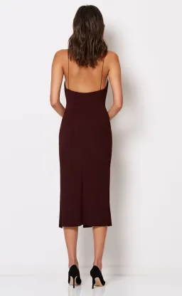 Bec & Bridge Cindy Midi Dress Wine Size 8 for rent on The Volte - image 3