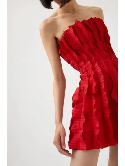 Aje Hybrid Mini Dress Scarlet Red AU 10 for rent on The Volte - image 2