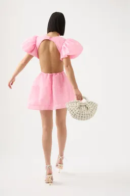 Aje Simplicity Cut Out Mini Dress In Ballet Pink Size 8 for rent on The Volte - image 3
