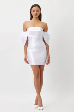 Bianca & Bridgett Eden Mini Dress White Size 10 for rent on The Volte - image 1