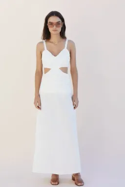 Suboo Aster Cutout Maxi Dress in White Size XS / AU 6 for rent on The Volte - image 1