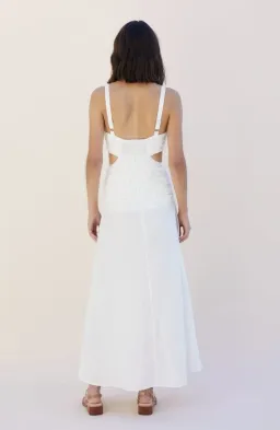Suboo Aster Cutout Maxi Dress in White Size XS / AU 6 for rent on The Volte - image 3