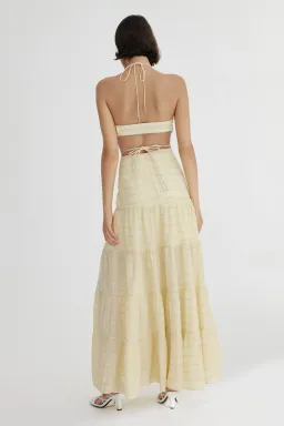 Significant Other Sophie Maxi Dress in Sunflower Check Size S / AU 8 for rent on The Volte - image 3