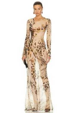 Retrofete Vienna Maxi Dress Vintage Cheetah Size 8 for rent on The Volte - image 5
