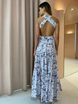 Bec & Bridge Gardenia Cotton Maxi Dress Multi Size AU 8 for rent on The Volte - image 3