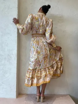 Alemais Solitaire Dress Watercolour Size AU 6 for rent on The Volte - image 3