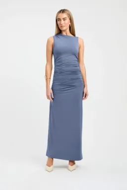 Kookai Alannah Maxi Dress Blue Size 8  for rent on The Volte - image 1