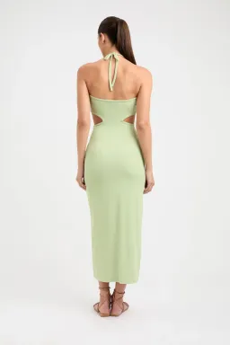 Kookai Alia Midi Dress Green Size 10 for rent on The Volte - image 2