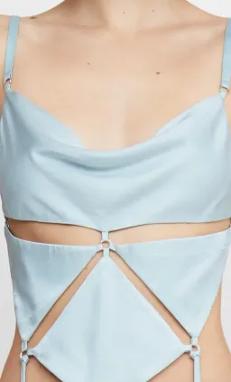 Bec & Bridge Diamond Days Strap Cropped Top & Evangeline Maxi Skirt Set Blue Size 8 / AU 8 for rent on The Volte - image 5