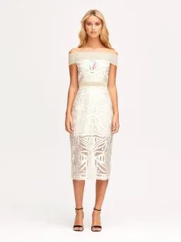 Alice McCall Lunar Eclipse Midi Dress Cream Size 6/8 for rent on The Volte - image 1