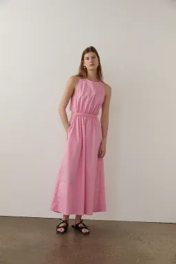 Blanca Edi Sleeveless Maxi Dress Pink Size 10 for rent on The Volte - image 1